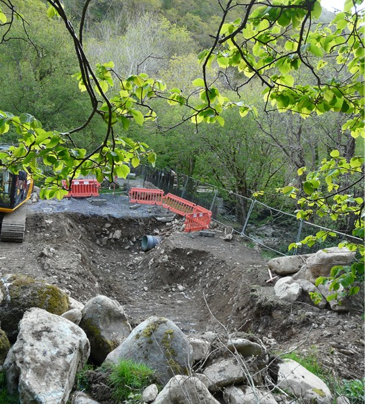 Excavation for the turbine base 14 May 2015