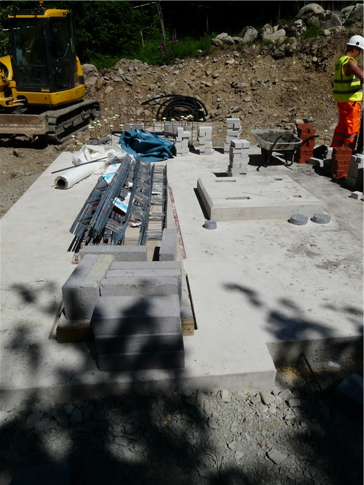 The base for the generator is cast 23 June 2015