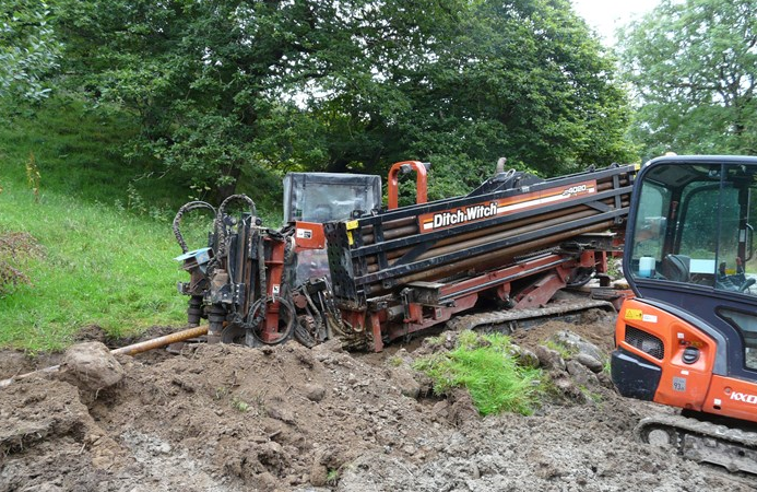 Drilling for the grid connection cable begins 2 Sept 2015