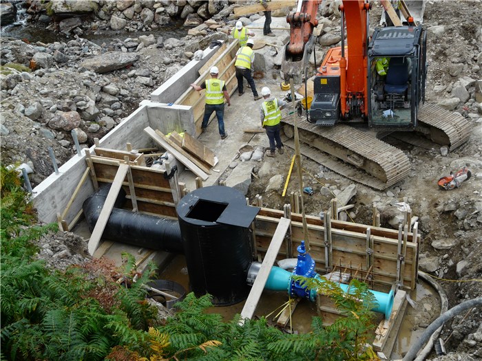 The pipework and the valve are installed 21 Aug 2015